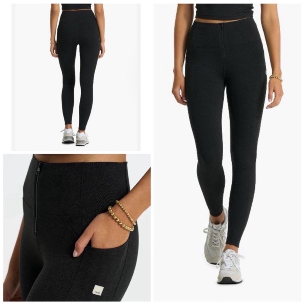 Vuori Granite Zip Front Pocket Legging Size XS Small